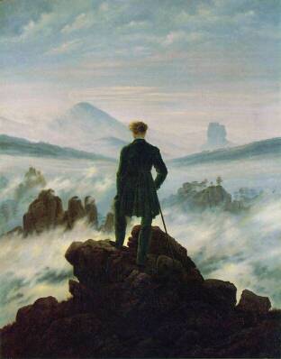 Каспар Давид Фридрих. Странник над морем тумана. 1817—1818 гг.