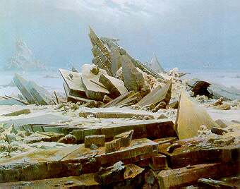 Фридрих Каспар Давид. Северный Ледовитый океан (ранее называлась «Крушение надежды»). 1822-1824 гг.
